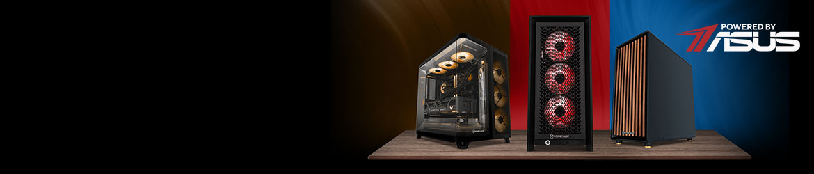 Domineer met het beste Systemen van PCSpecialist met ASUS-technologie staan voor exclusiviteit. Ze staan voor prestaties. Ze staan voor technologie als kunstwerk. Waarom zou je genoegen nemen met minder?