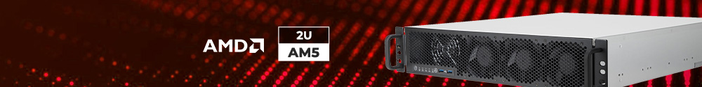 AMD AM5 2U rackmount workstation met vloeistofkoeling